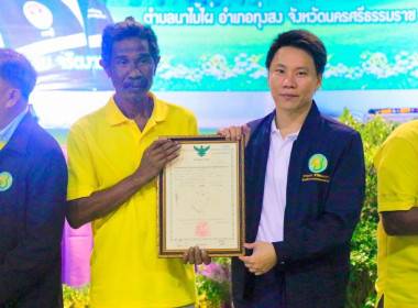 ลงพื้นที่ตรวจราชการติดตามการดำเนินงานของสหกรณ์กองทุนสวนยางไสกรูดการเกษตร จำกัด ตำบลนาไม้ไผ่ อำเภอทุ่งสง จังหวัดนครศรีธรรมราช โดยมี นายวิศิษฐ์ ศรีสุวรรณ์ อธิบดีกรมส่งเสริมสหกรณ์ นายประวัติ แดงบรรจง รองอธิบดีกรมส่งเสริมสหกรณ์ นายไพฑูรย์ ชนะชู ผู้ตรวจราชการ ... พารามิเตอร์รูปภาพ 55