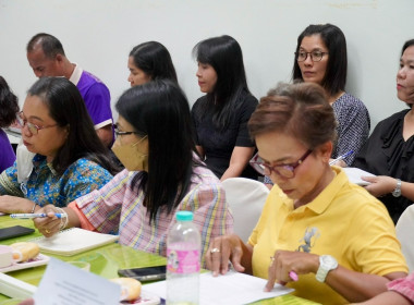 การประชุมเตรียมความพร้อมรองรับการตรวจราชการของรัฐมนตรีว่าการกระทรวงเกษตรและสหกรณ์ รัฐมนตรีช่วยว่าการกระทรวงเกษตรและสหกรณ์ และคณะ ในพื้นที่จังหวัดนครศรีธรรมราช ระหว่างวันที่ 24 เมษายน 2568 โดยมีหัวหน้าส่วนราชการสังกัดกระทรวงเกษตรและสหกรณ์จังหวัดนครศรีธรร ... พารามิเตอร์รูปภาพ 5