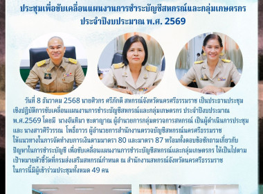 ประชุมเชิงปฏิบัติการขับเคลื่อนแผนงานการชำระบัญชีสหกรณ์และกลุ่มเกษตรกร ประจำปีงบประมาณ พ.ศ.2569 โดยมี นางจันทิมา ชะตาญาณ ผู้อำนวยการกลุ่มตรวจการสหกรณ์ เป็นผู้ดำเนินการประชุม และ นางสาวศิริวรรณ โพธิ์ถาวร ผู้อำนวยการสำนักงานตรวจบัญชีสหกรณ์นครศรีธรรมราช ให้แ ... พารามิเตอร์รูปภาพ 64