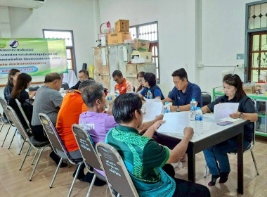 ประชุมเตรียมความพร้อมการลงรังวัดพื้นที่สงวนเพื่อกิจการนิคมสหกรณ์ โครงการงานสำรวจวงรอบรายแปลง และนำเข้าข้อมูลสู่ระบบ GIS ตามโครงการเพิ่มประสิทธิภาพงานจัดที่ดิน ในการนี้มี เจ้าหน้าที่ กิจการร่วมค้า ไซอีก เอ็มแอลเอส เป็นผู้ชี้แจง โดยมีกำนัน ผู้ใหญ่บ้าน และส ... พารามิเตอร์รูปภาพ 2