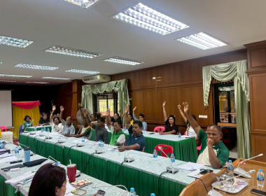 ประชุมผู้ซึ่งจะเป็นสมาชิกกลุ่มเกษตรกรทำสวนยางบ้านท่าข้ามเพื่อ รับทราบชื่อกลุ่มเกษตรกร วัตถุประสงค์ และแผนการดำเนินงานของกลุ่มเกษตรกร พิจารณาร่างข้อบังคับเพื่อกำหนดให้เป็นข้อบังคับของกลุ่มเกษตรกร ณ ห้องประชุมองค์การบริหารส่วนตำบลควนหนองหงษ์ อำเภอชะอวด จัง ... พารามิเตอร์รูปภาพ 9