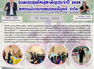 ประชุมใหญ่สามัญประจำปีบัญชีสิ้นสุด วันที่ 31 ธันวาคม 2568 ... พารามิเตอร์รูปภาพ 1
