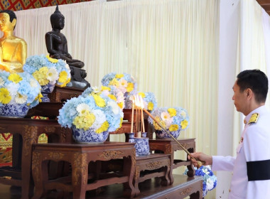 พิธีสวดพระพุทธมนต์และเจริญจิตตภาวนาอุทิศถวายเป็นพระราชกุศลแต่สมเด็จพระนางเจ้าสิริกิติ์ พระบรมราชินีนาถ พระบรมราชชนนีพันปีหลวง ณ วัดคีรีวรรณา ตำบลช้างกลาง อำเภอช้างกลาง จังหวัดนครศรีธรรมราช โดยพระครูกิตติวิมล (บุญ ... พารามิเตอร์รูปภาพ 3