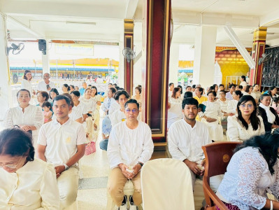 กิจกรรมเข้าวัดปฏิบัติธรรมวันธรรมสวนะ “ครอบครัวหิ้วตะกร้า ... พารามิเตอร์รูปภาพ 1